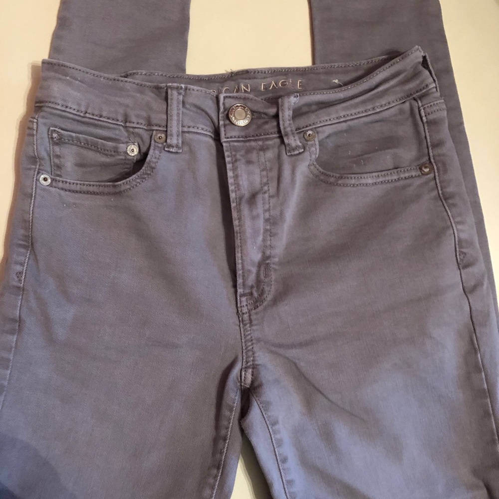 American Eagle grey Hi-Rise Jeggings